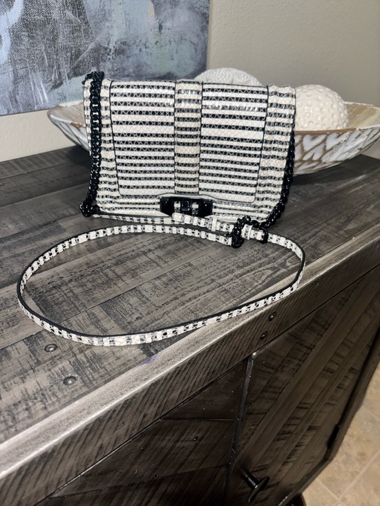Rebecca Minkoff Handbags - Rebecca Minkoff Striped Snake Small Love Crossbody